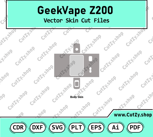 GEEK VAPE Z200 Vector Skin Cut Files