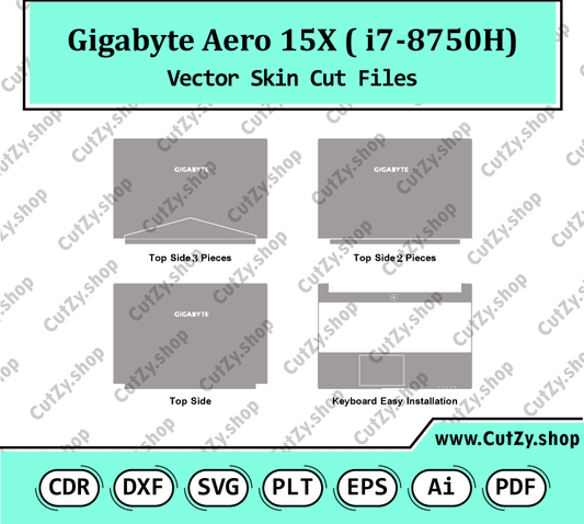 Gigabyte AERO 15X (i7-8750H) Vector Skin Cut Files