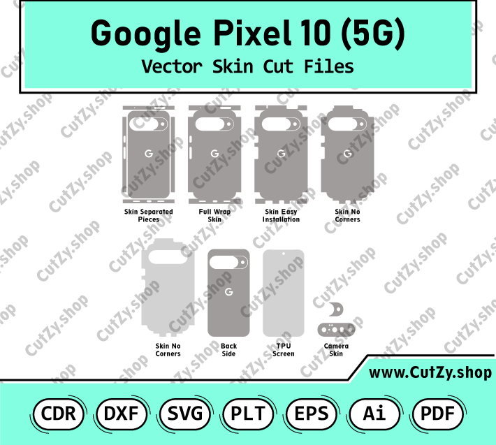 Google Pixel 10 Series Vector Skin Cut Files