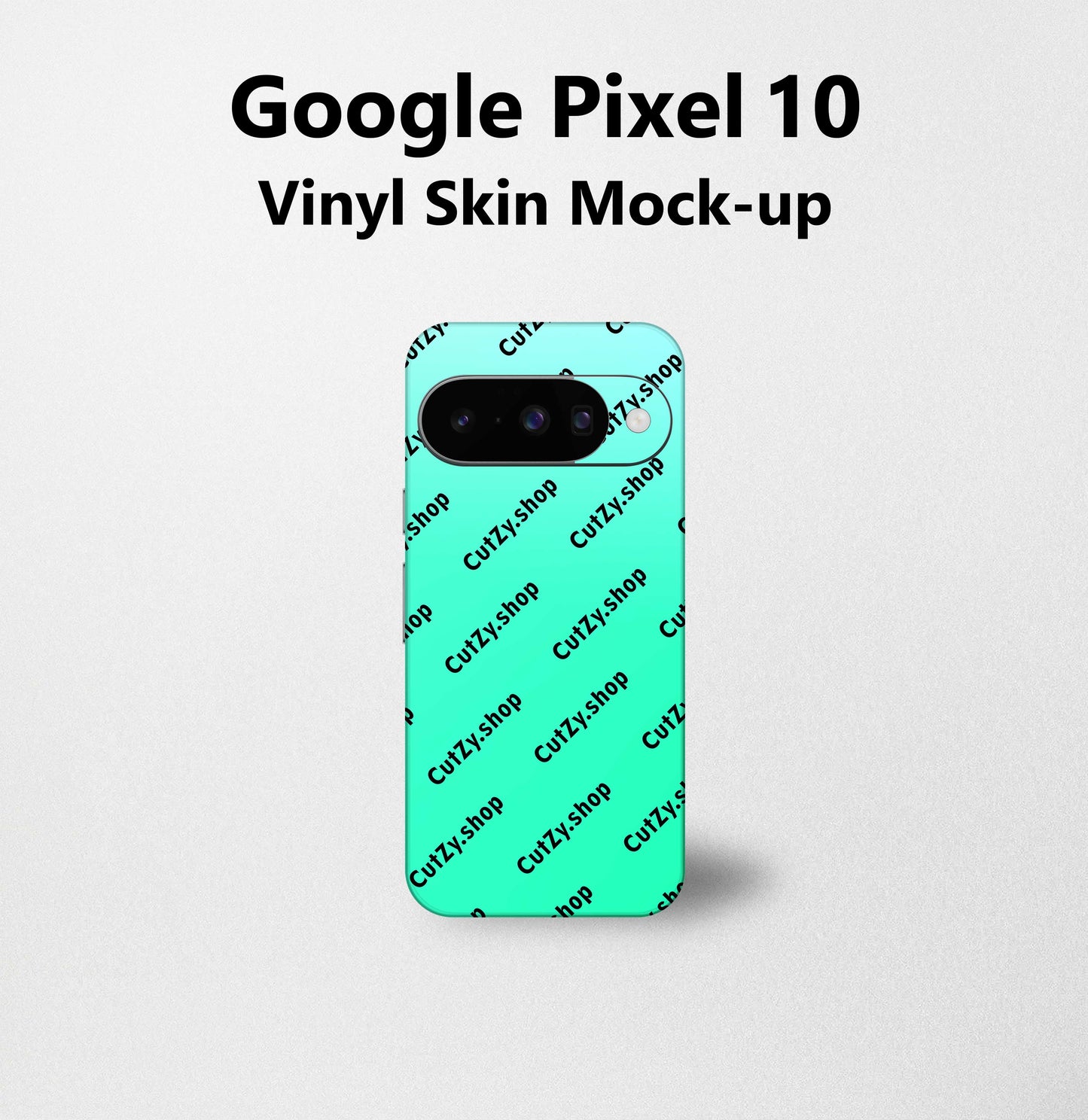 Google Pixel 10 PSD Vinyl Skin Mock-up