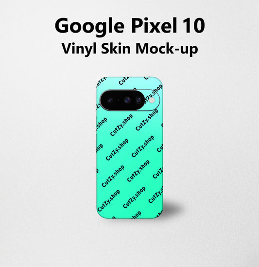 Google Pixel 10 PSD Vinyl Skin Mock-up