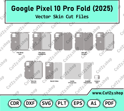 Google Pixel 10 Series Vector Skin Cut Files