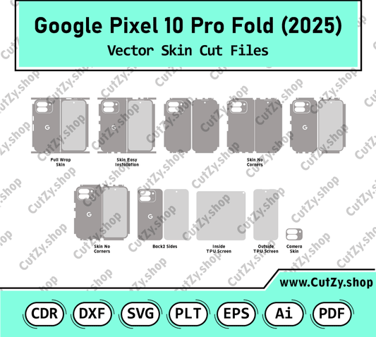 Google Pixel 10 Series Vector Skin Cut Files