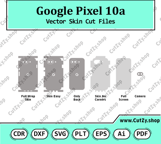 Google Pixel 10a Vector Skin Cut Files