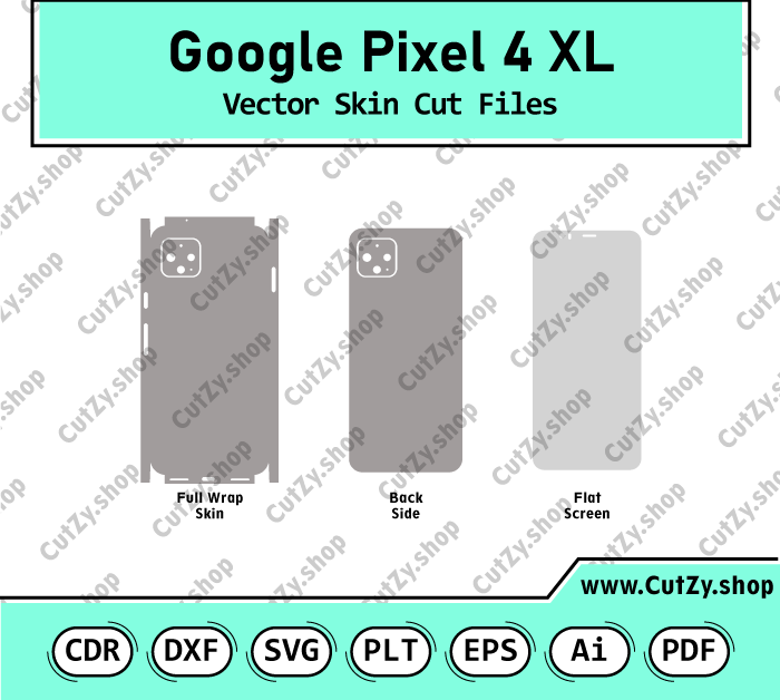 Google Pixel 4 XL Vector Skin Templates
