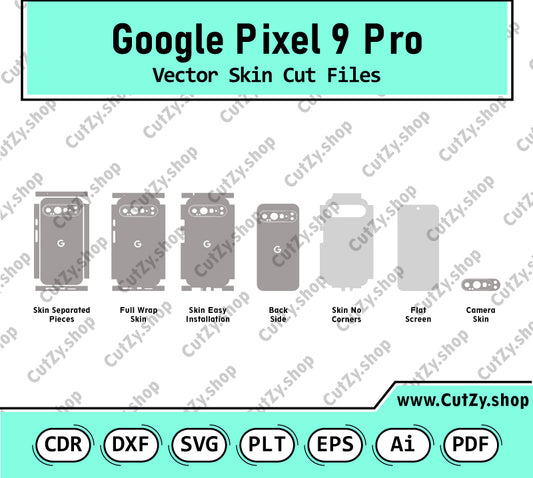 Google Pixel 9 Pro Vector Skin Cut Files