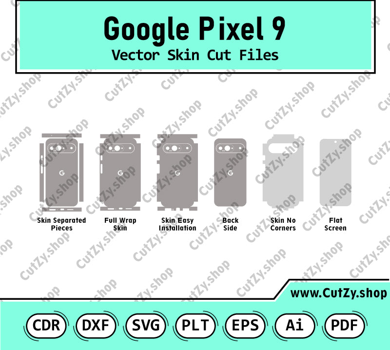 Google Pixel 9 Vector Skin Cut Files