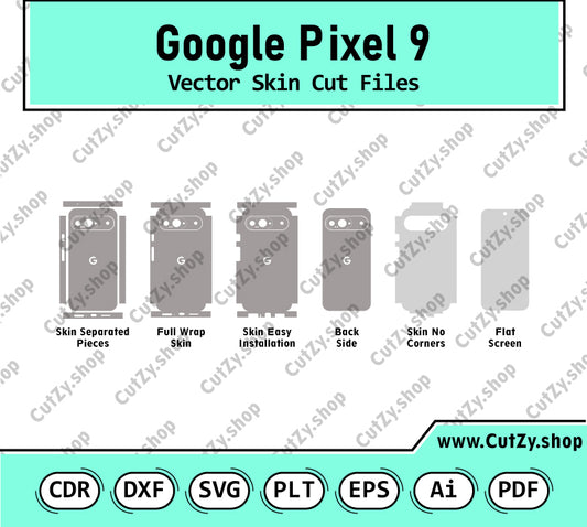 Google Pixel 9 Vector Skin Cut Files