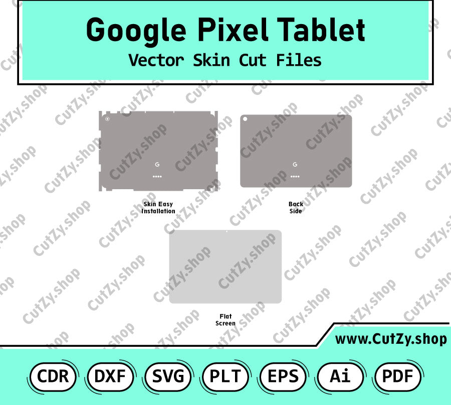 Google Pixel Tablet Vector Skin Cut Files