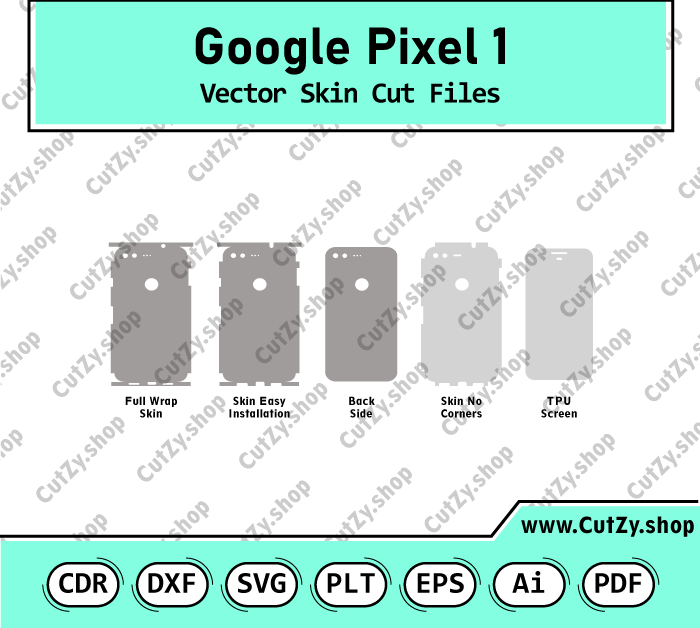 Google Pixel Vector Skin Cut Files