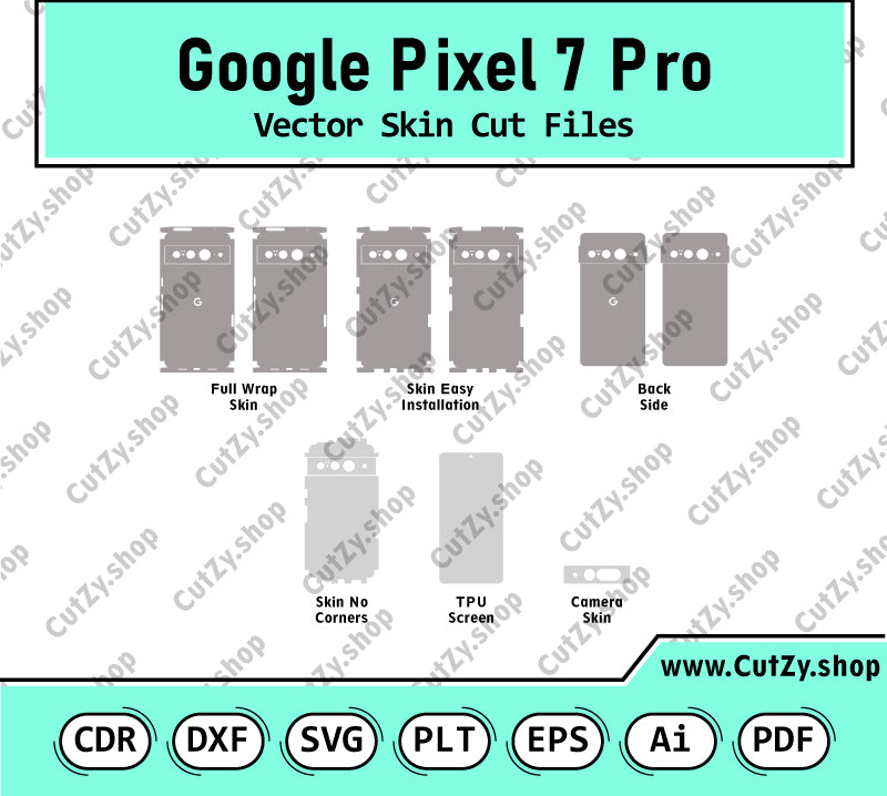 Google Pixel 7 Pro Vector Skin Cut Files