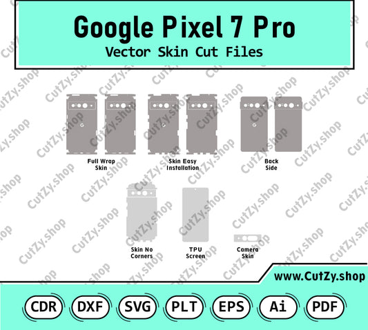 Google Pixel 7 Pro Vector Skin Cut Files