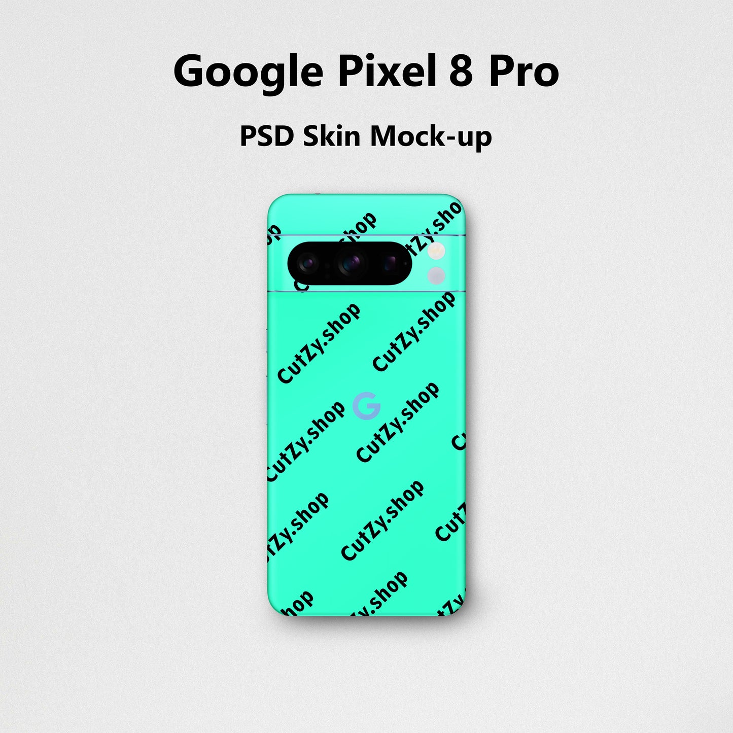 Free Download Google Pixel 8 Pro PSD Vinyl Skin Mock-up
