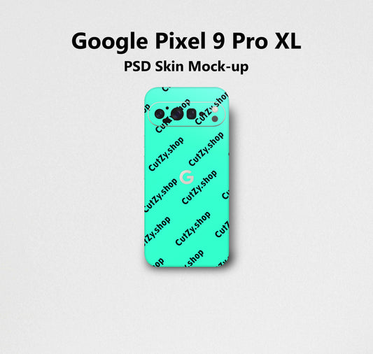Free Download Google Pixel 9 Pro XL PSD Vinyl Skin Mock-up