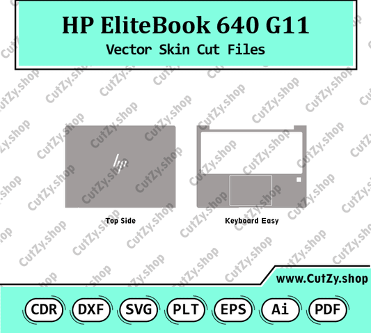 HP EliteBook 640 G11 Vector Skin Cut Files
