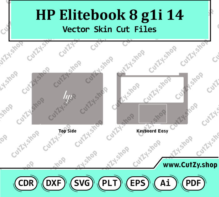 HP Elitebook 8 g1i 14 Vector Skin Cut Files