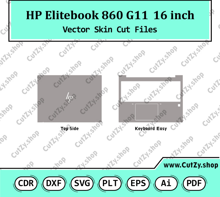 HP Elitebook 860 G11 16 Vector Skin Cut Files