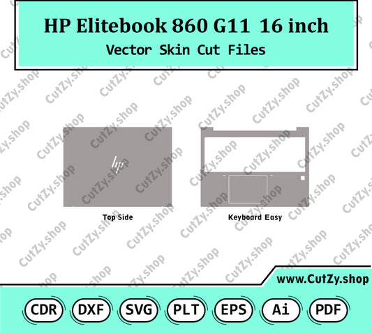 HP Elitebook 860 G11 16 Vector Skin Cut Files