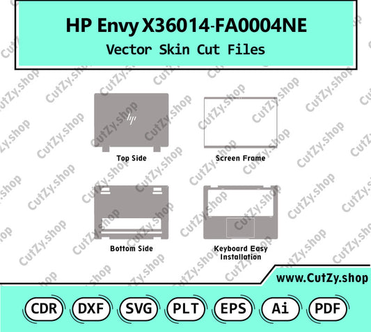 HP Envy X360 14-FA0004NE Vector Skin Cut Files