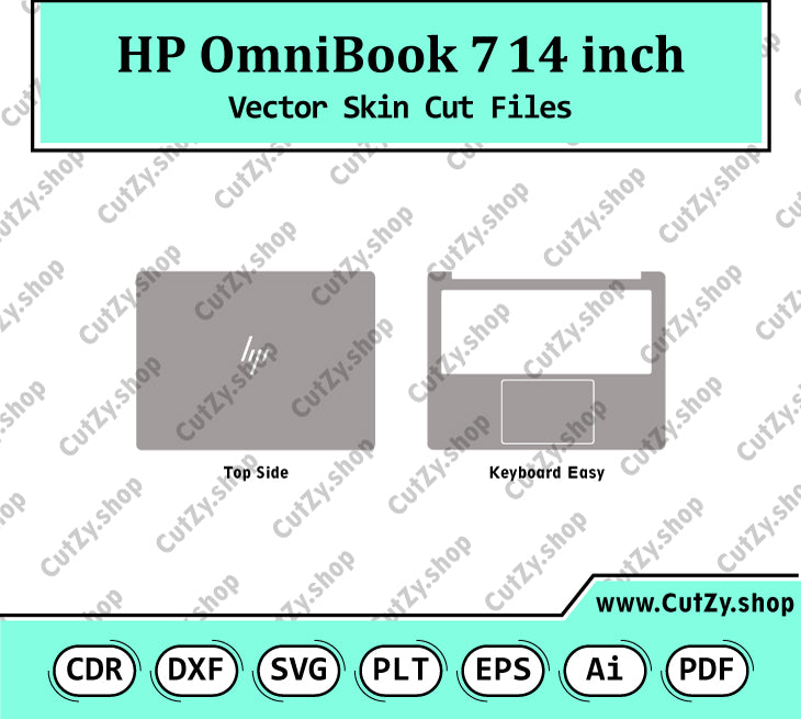 HP OmniBook 7 14-inch Vector Skin Cut Files