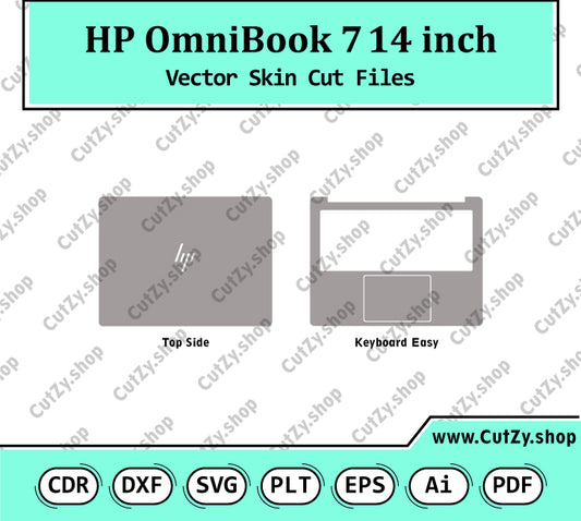 HP OmniBook 7 14-inch Vector Skin Cut Files