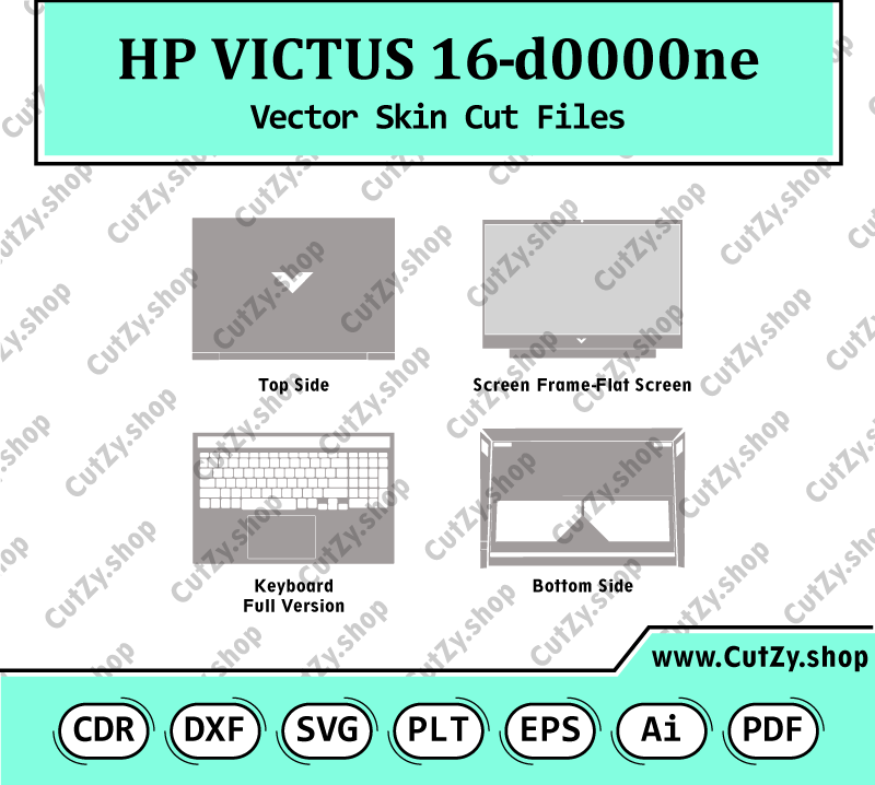 HP VICTUS 16-d0000ne Vector Skin Cut Files