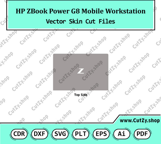 HP ZBook Power G8 Mobile Workstation Vector Skin Cut Files