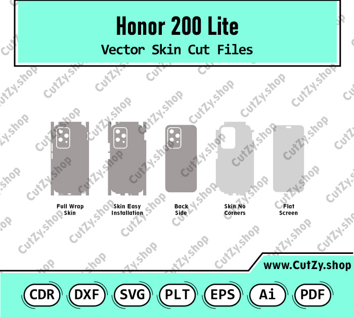 Honor 200 Lite Vector Skin Cut Files