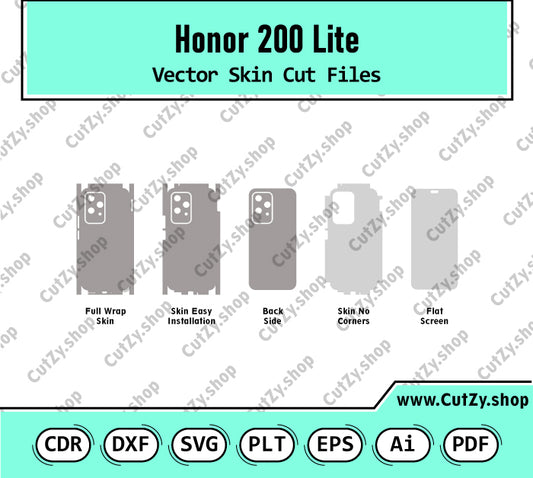 Honor 200 Lite Vector Skin Cut Files