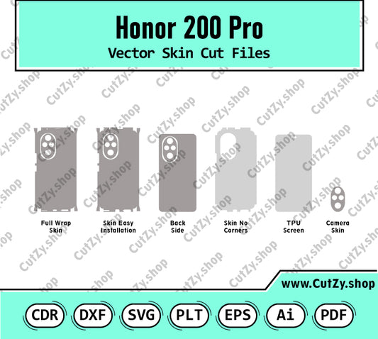 Honor 200 Pro Vector Skin Cut Files