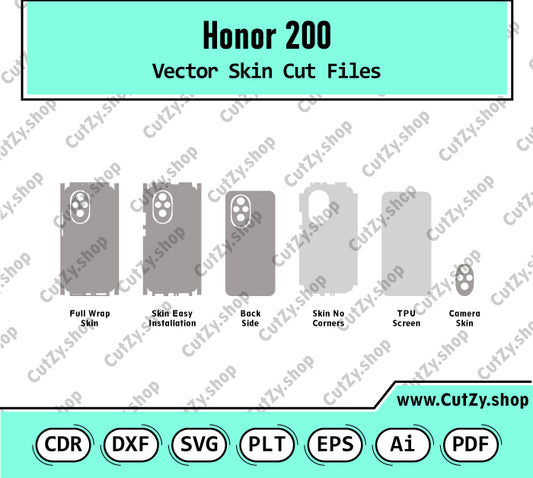 Honor 200 Vector Skin Cut Files