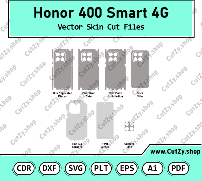 Honor 400 Smart 4G  Vector Skin Cut Files