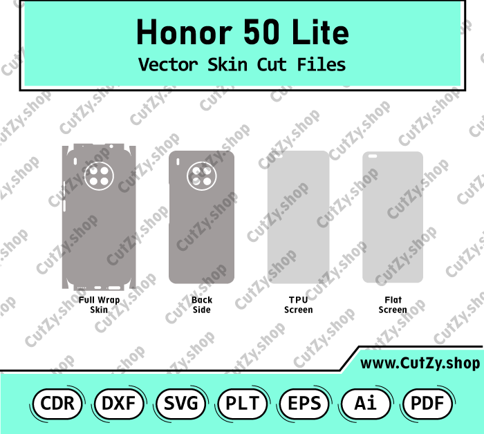 Honor 50 Lite Vector Skin Cut Files