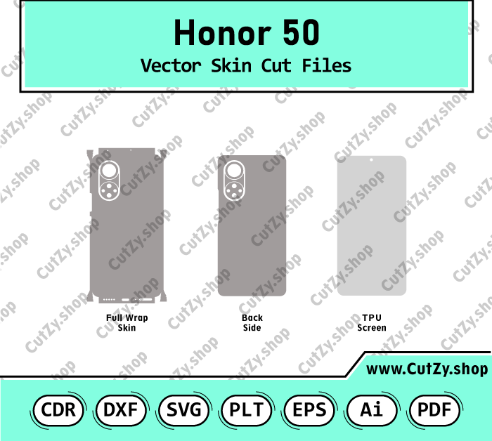Honor 50 Vector Skin Cut Files