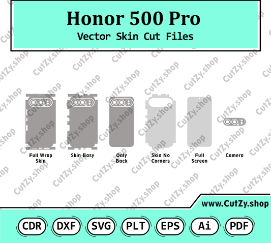 Honor 500 Pro Vector Skin Cut Files