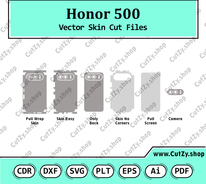 Honor 500 Vector Skin Cut Files