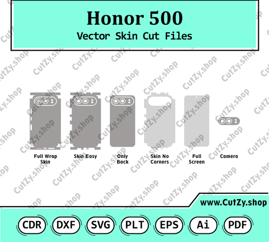 Honor 500 Vector Skin Cut Files