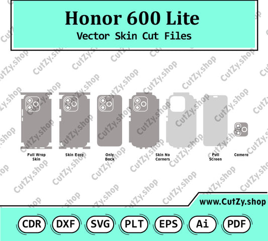 Honor 600 Lite Vector Skin Cut Files