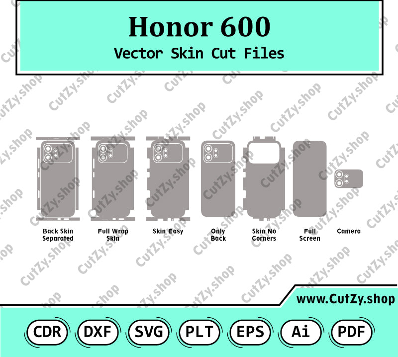 Honor 600 Vector Skin Cut Files