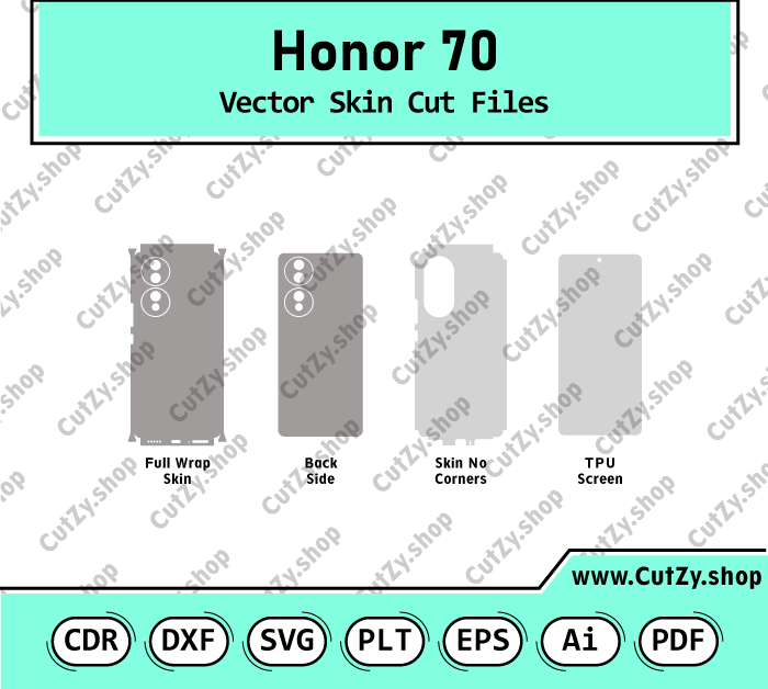 Honor 70 Vector Skin Cut Files