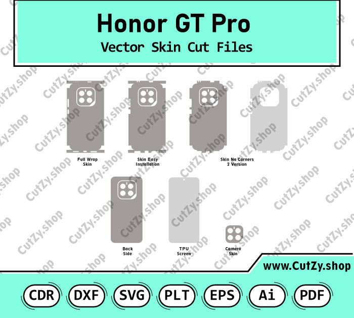 Honor GT Pro Vector Skin Cut Files