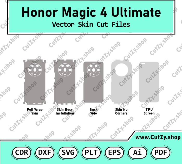 Honor Magic 4 Ultimate Vector Skin Cut Files