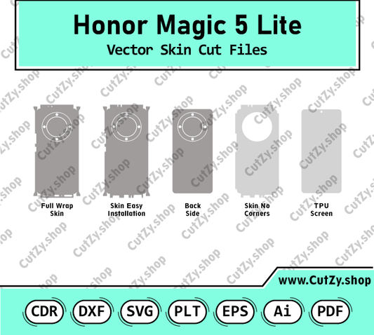 Honor Magic 5 Lite Vector Skin Cut Files