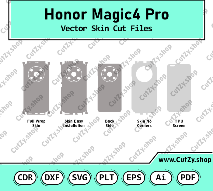 Honor Magic4 Pro Vector Skin Cut Files