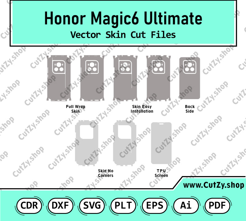 Honor Magic6 Ultimate Vector Skin Cut Files