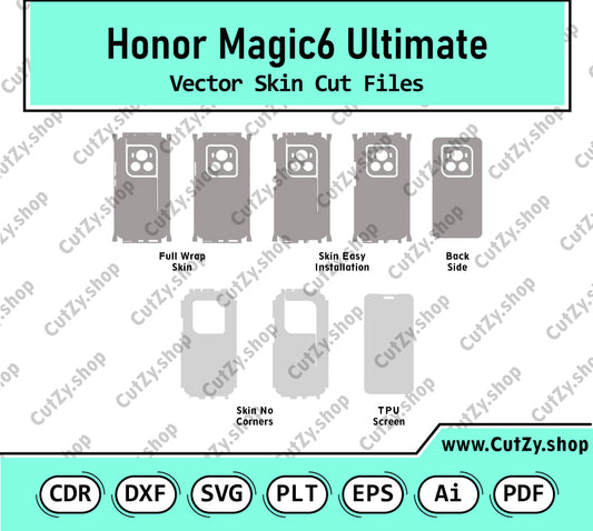 Honor Magic6 Ultimate Vector Skin Cut Files