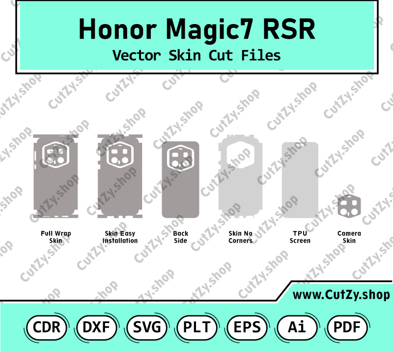 Honor Magic7 RSR Vector Skin Cut Files
