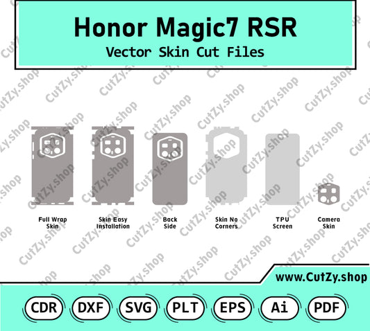 Honor Magic7 RSR Vector Skin Cut Files