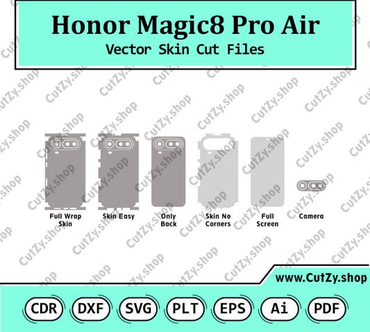 Honor Magic8 Pro Air Vector Skin Cut Files