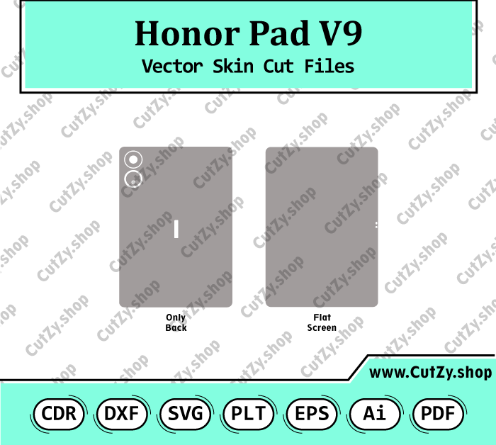 Honor Pad V9 Vector Skin Cut Files